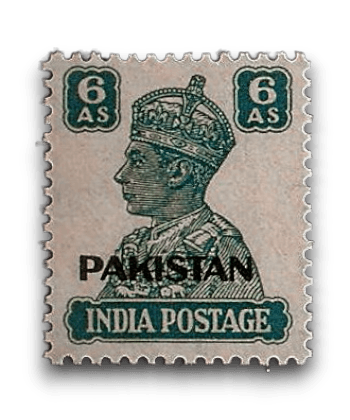 King George VI Definitives Indian Stamps Overprinted