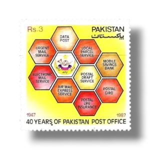 40th Anniv of Pakistan Post Office